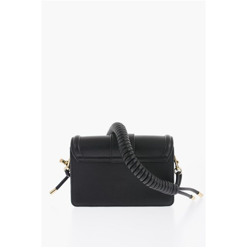Versace JEANS COUTURE Faux Leather Bag with Braided Handle and Maxi
