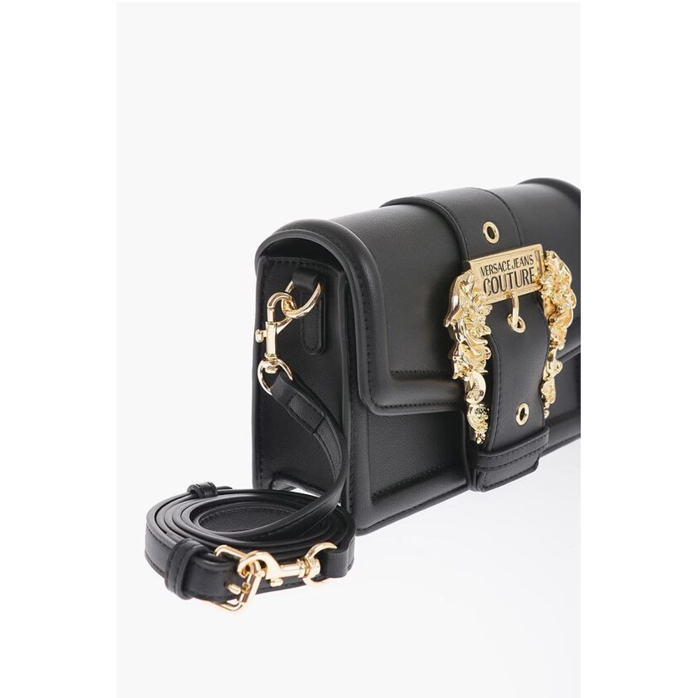 Versace JEANS COUTURE Faux Leather Bag with Braided Handle and Maxi