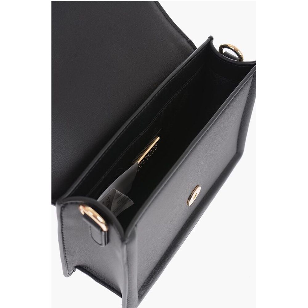 Versace JEANS COUTURE Faux Leather Bag with Braided Handle and Maxi