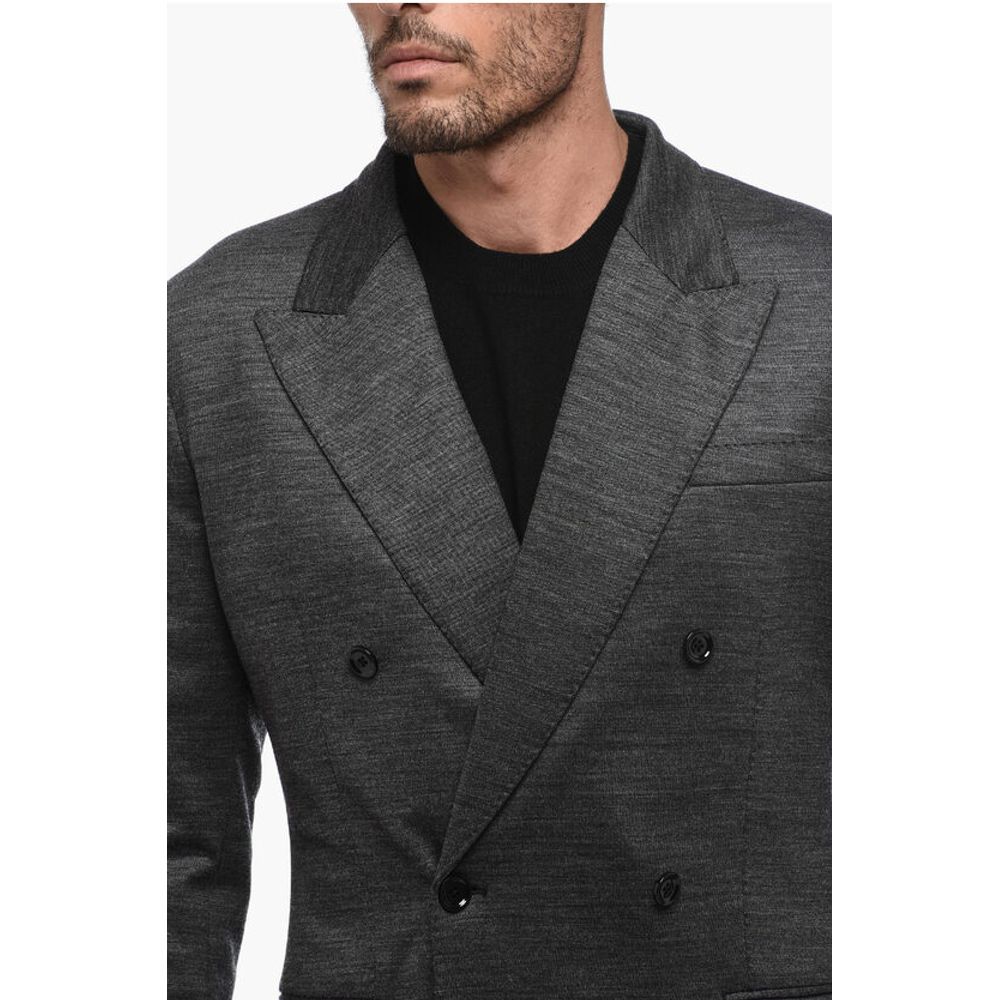 Dolce & Gabbana Wool Blend Double Breasted Blazer