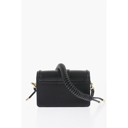 Versace JEANS COUTURE Faux Leather Bag with Braided Handle and Maxi